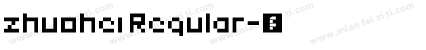zhuohei Regular字体转换